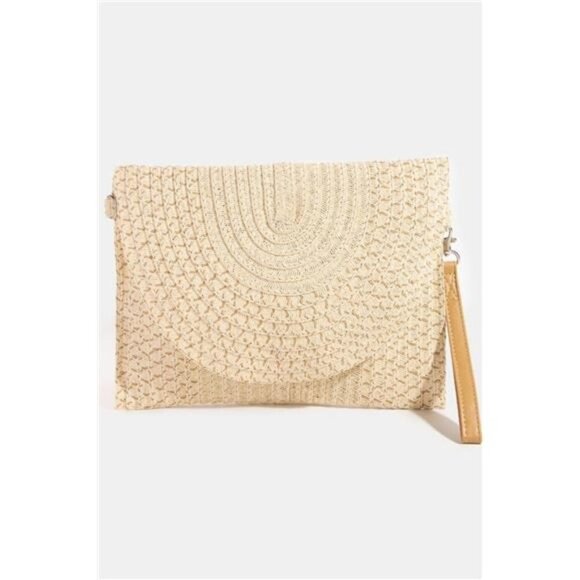 Fame Tight Woven Envelope Clutch Bag - Picture 1 of 3